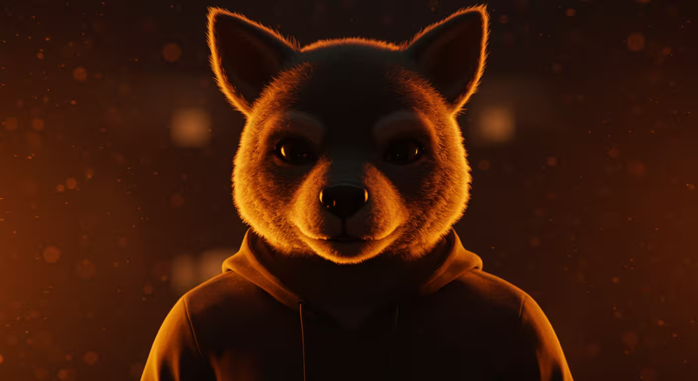Charismatic mascot character with confident look