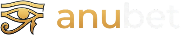 Anubet casino logo on dark background